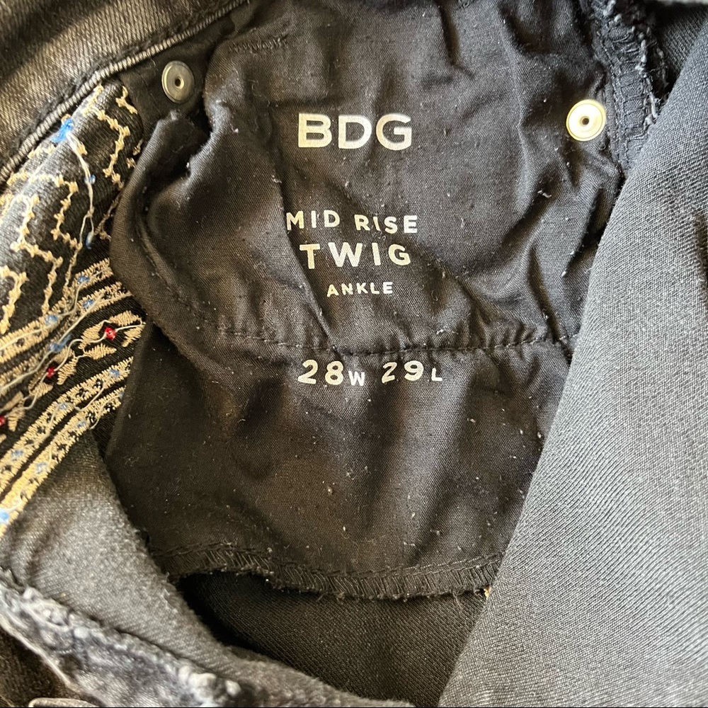 BDG Embroidered Black Jeans - Picture 13 of 13